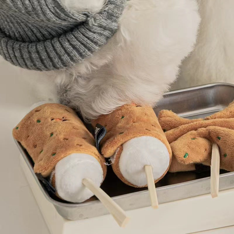 Pet Dog Rice Cake Voice Slow Feeder Toy