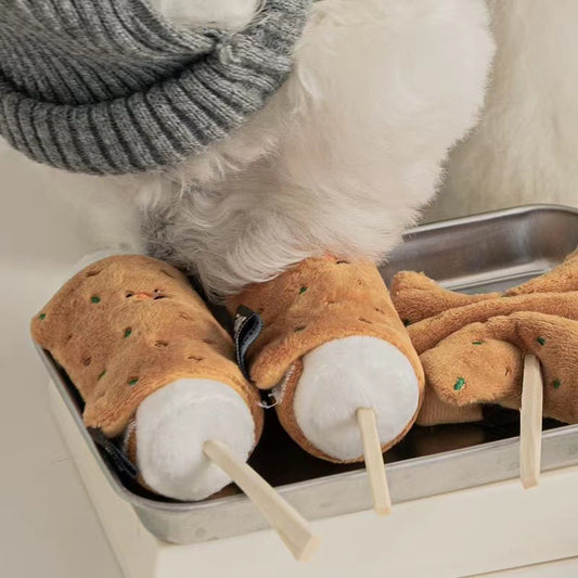 Pet Dog Rice Cake Voice Slow Feeder Toy